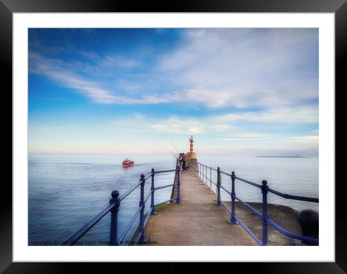 When the boat comes in Framed Mounted Print by Colin Chipp