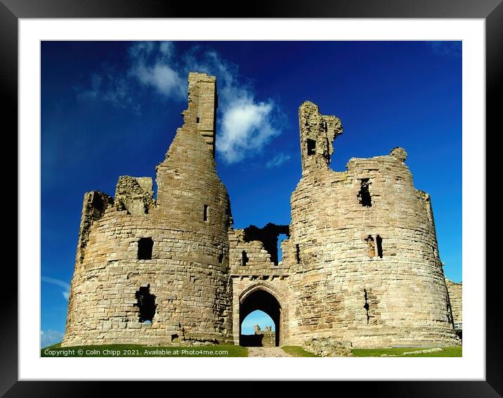 Mighty Dunstanburgh Framed Mounted Print by Colin Chipp
