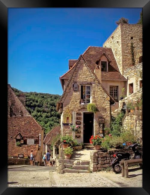 Rocamadour street Framed Print by Colin Chipp