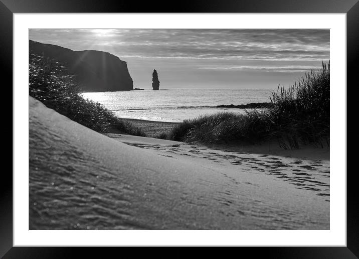 Sandwood Bay Framed Mounted Print by Derek Beattie