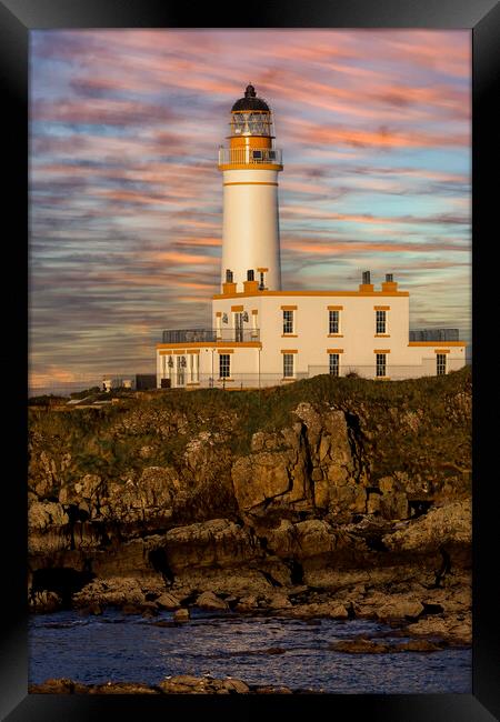 Turnberry Lighthouse  Framed Print by Derek Beattie