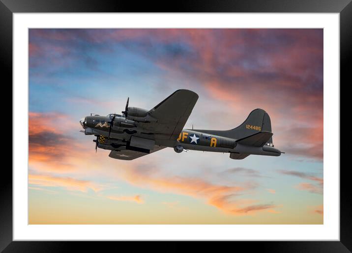 Boeing B-17 Flying Fortress Sally B Framed Mounted Print by Derek Beattie