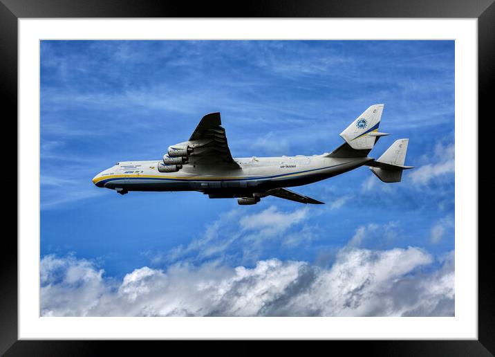 Antonov An-225 Mriya Framed Mounted Print by Derek Beattie