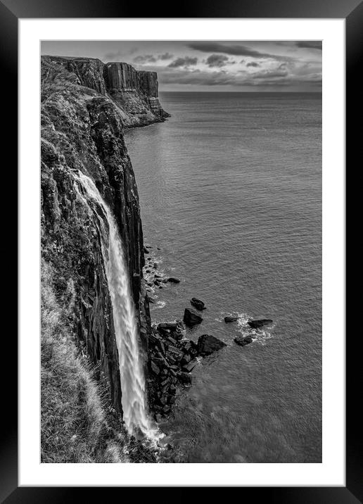 Mealt Waterfall and Kilt Rock Isle of Skye Framed Mounted Print by Derek Beattie