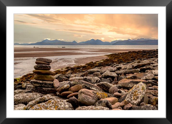 Isle of Skye Sunset From Applecross Framed Mounted Print by Derek Beattie