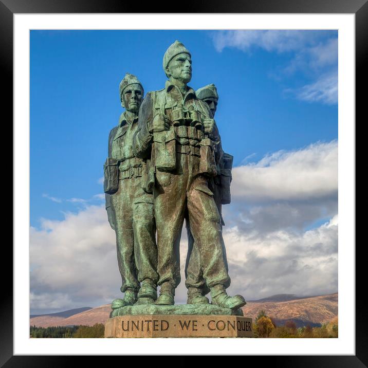 Spean Bridge Commando Memorial Framed Mounted Print by Derek Beattie