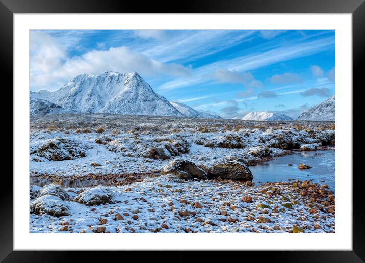 Stob a Ghlais Choire Glencoe Framed Mounted Print by Derek Beattie