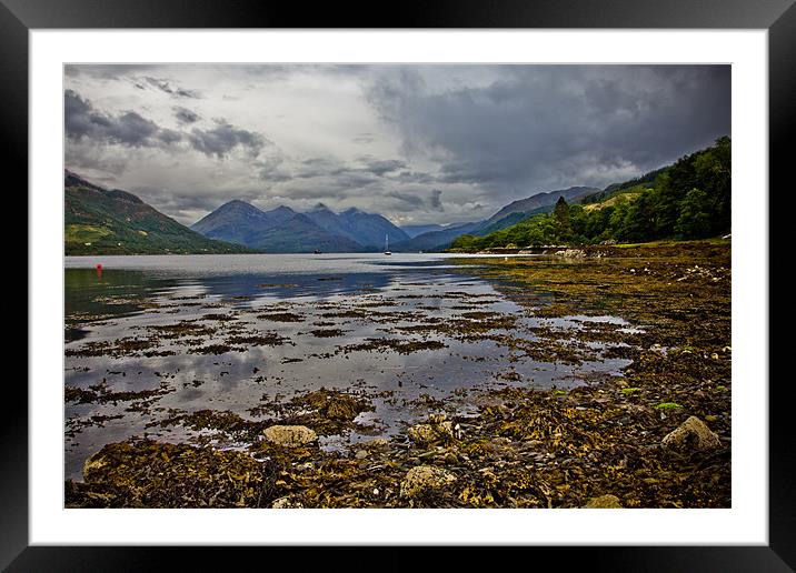 Five Sisters of Kintail Scotland Framed Mounted Print by Derek Beattie