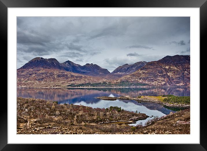 Mountains Of Torridon Scotland Framed Mounted Print by Derek Beattie