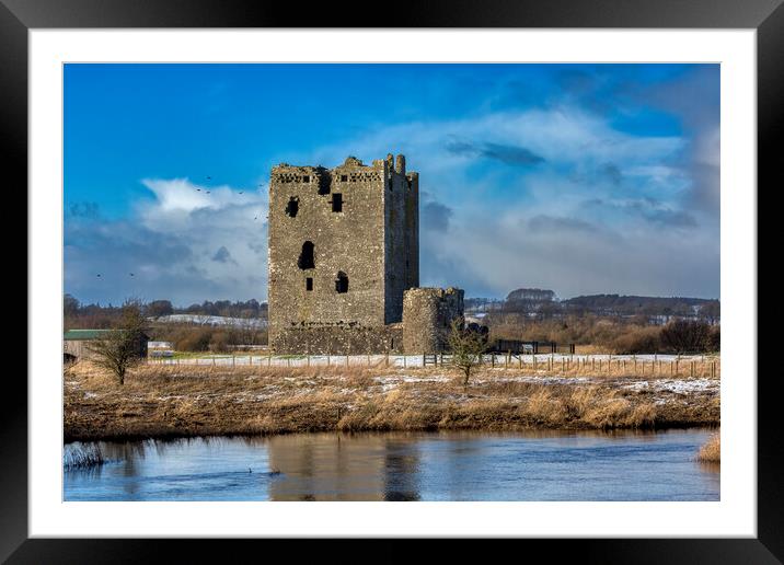 Threave Castle Framed Mounted Print by Derek Beattie