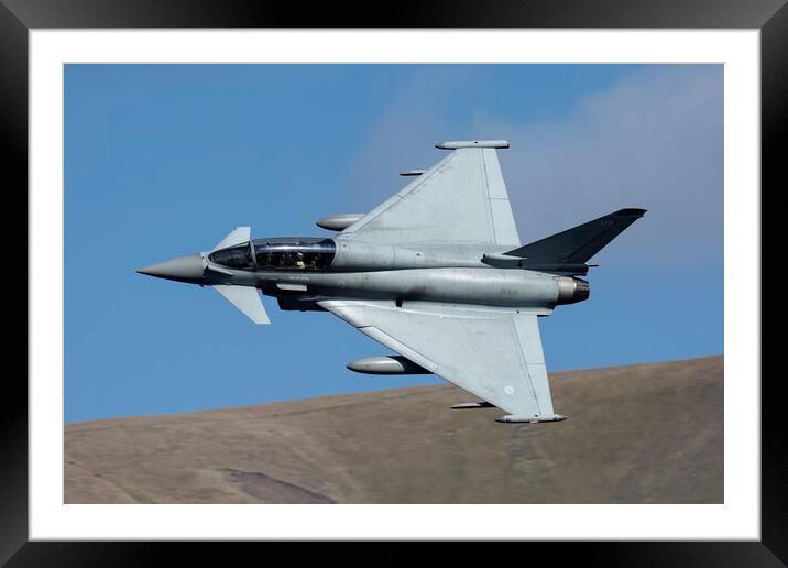 RAF Eurofighter Typhoon T.3 Framed Mounted Print by Derek Beattie