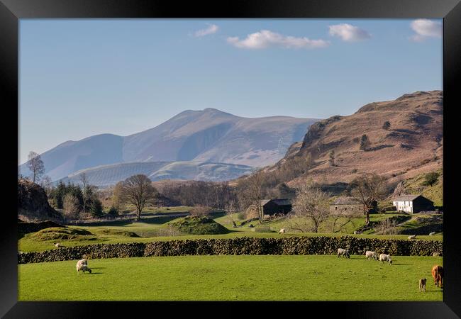 Skiddaw View Framed Print by Derek Beattie