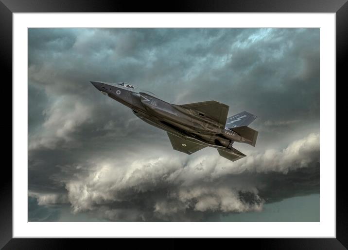 Thunder and Lightning Framed Mounted Print by Derek Beattie