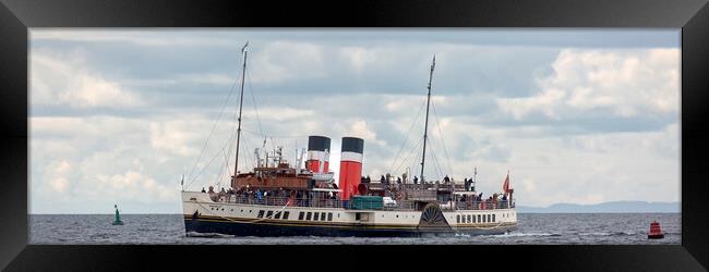 The Waverley Paddle Steamer Framed Print by Derek Beattie