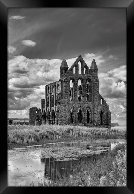 Whitby Abbey Framed Print by Derek Beattie