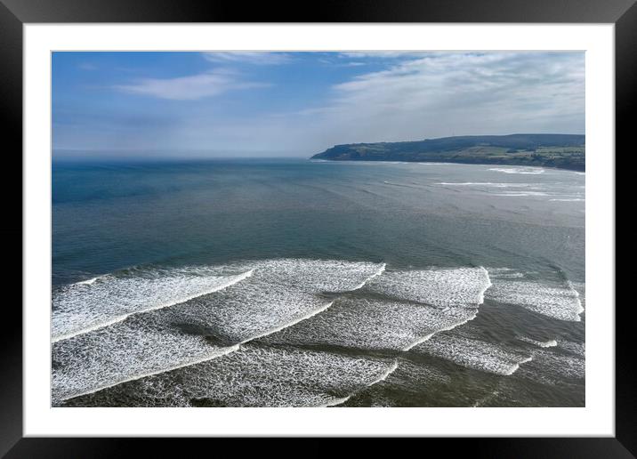 Robin Hoods Bay Framed Mounted Print by Derek Beattie