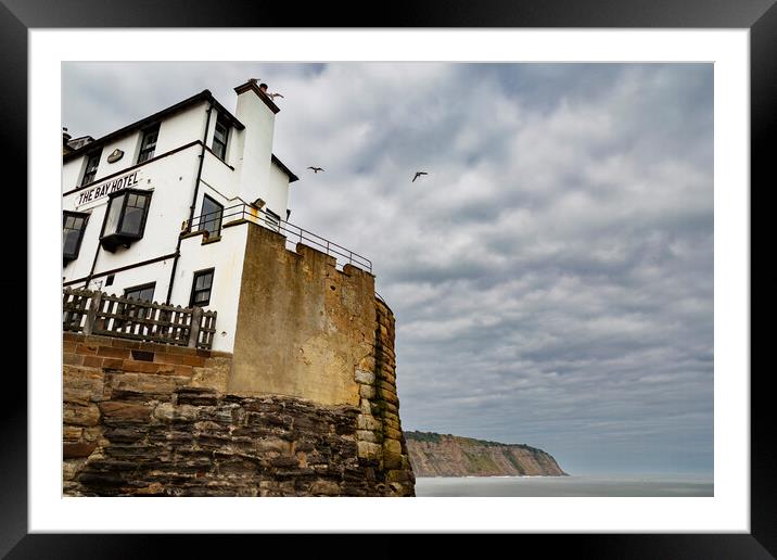 Robin Hoods Bay Framed Mounted Print by Derek Beattie