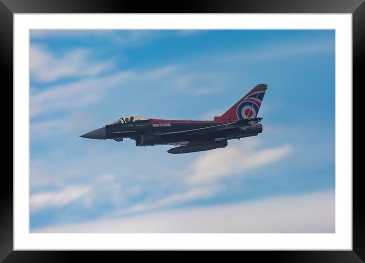 RAF Blackjack Typhoon Framed Mounted Print by Derek Beattie
