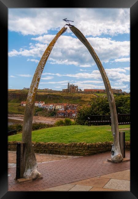 The Whitby Whalebone Arch  Framed Print by Derek Beattie