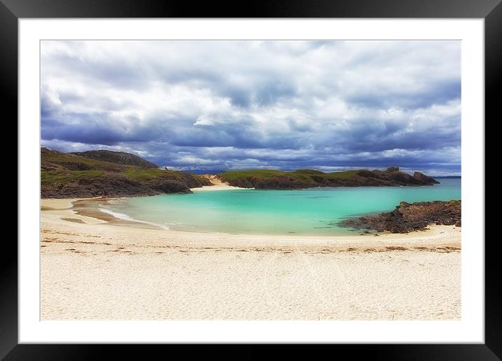 Clachtoll Bay Scotland Framed Mounted Print by Derek Beattie