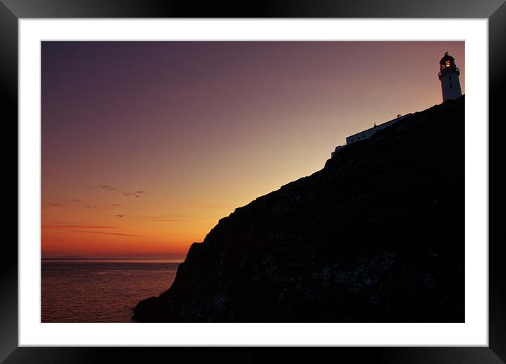 Mull of Galloway Lighthouse Scotland Framed Mounted Print by Derek Beattie