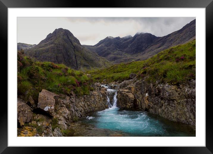 The Fairy Pools Waterfalls, Isle of Skye Framed Mounted Print by Derek Beattie