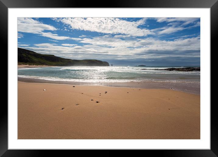 Sandwood Bay  Scotland Framed Mounted Print by Derek Beattie