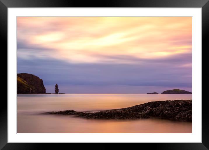 Sandwood Bay Sunset Framed Mounted Print by Derek Beattie