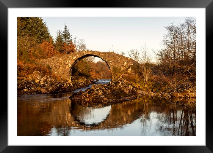 Bridge Over The River Minnoch Glentrool Framed Mounted Print by Derek Beattie