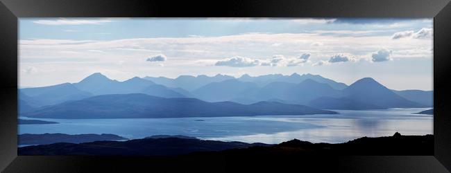 Isle of Skye Panorama Framed Print by Derek Beattie