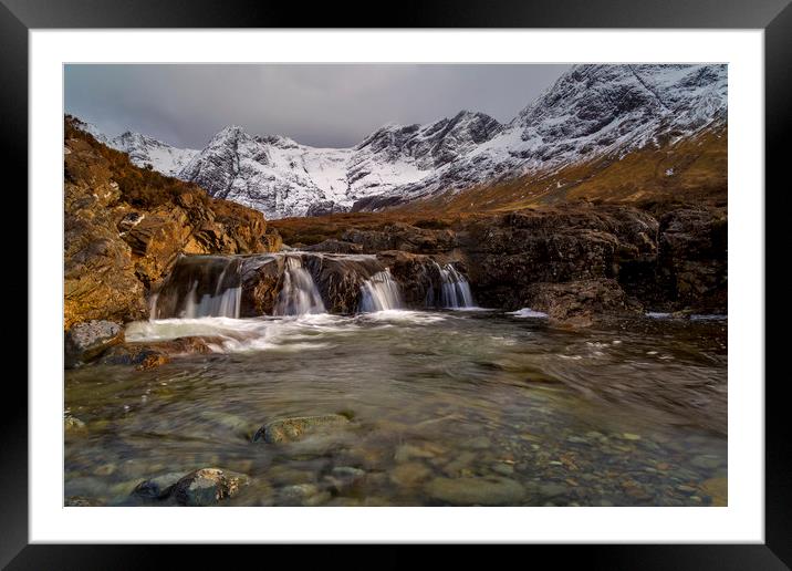 The Fairy Pools, Isle of Skye Framed Mounted Print by Derek Beattie