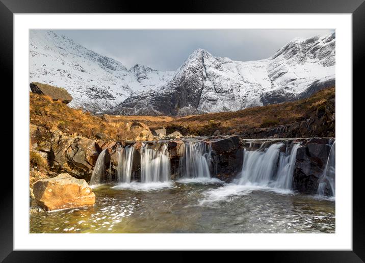 The Fairy Pools, Isle of Skye Framed Mounted Print by Derek Beattie