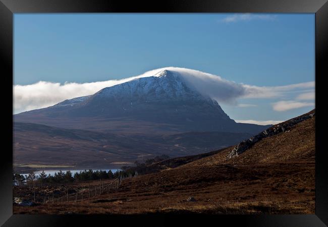 Ben Hope Sutherland Scotland Framed Print by Derek Beattie