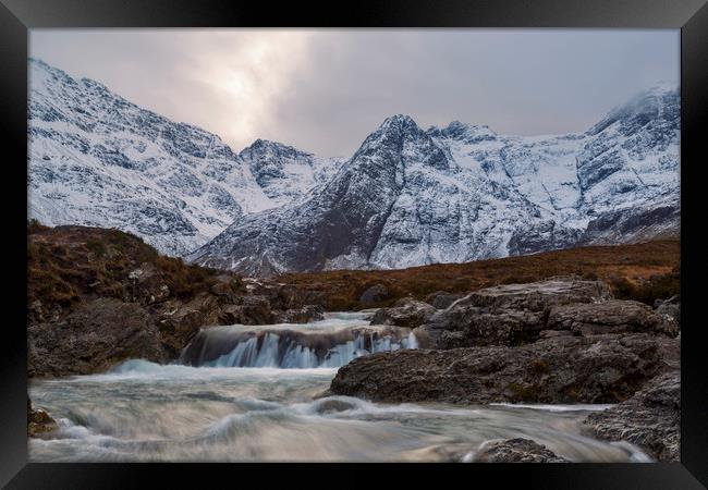 The Fairy Pools Isle of Skye Framed Print by Derek Beattie