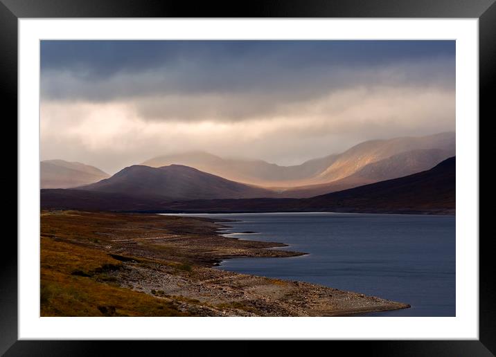 Loch Glascarnoch and Beinn Dearg Framed Mounted Print by Derek Beattie