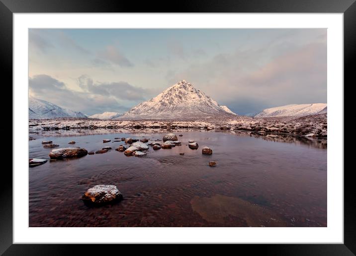 The Buachaille Etive Mor Glencoe Framed Mounted Print by Derek Beattie