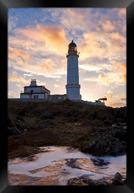 Corsewall Lighthouse Scotland Framed Print by Derek Beattie