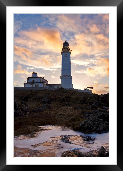 Corsewall Lighthouse Scotland Framed Mounted Print by Derek Beattie