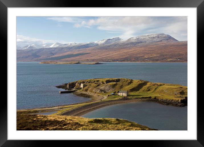 Loch Eriboll and Ard Neackie Scotland Framed Mounted Print by Derek Beattie