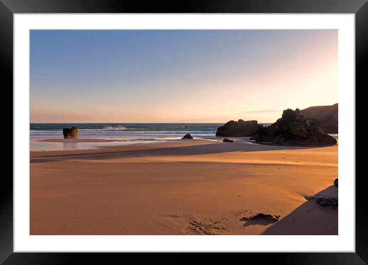 Dawn at Sango Sands Scotland Framed Mounted Print by Derek Beattie