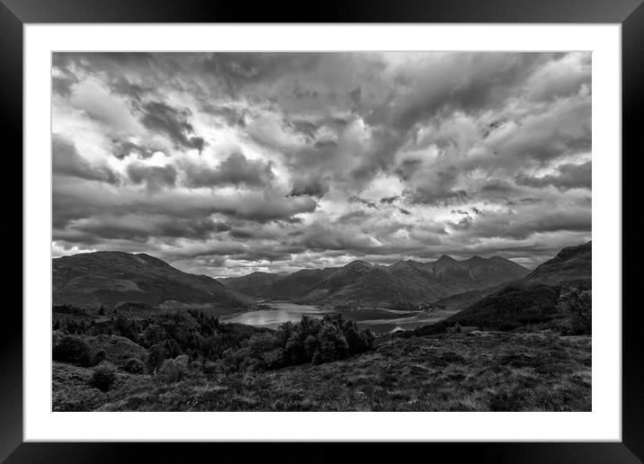 The Five Sisters of Kintail Framed Mounted Print by Derek Beattie