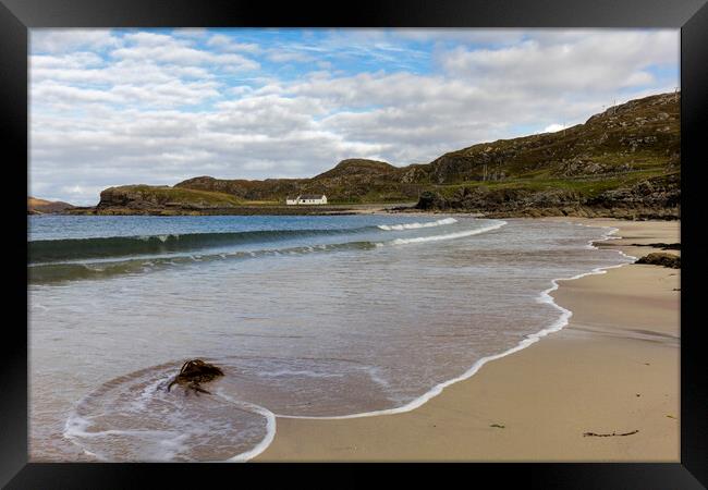 Clashnessie Bay Sutherland Framed Print by Derek Beattie