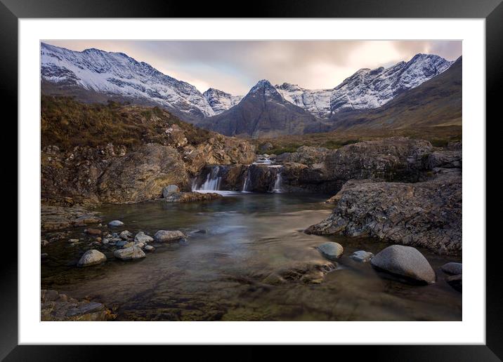 The Fairy Pools Isle of Skye Framed Mounted Print by Derek Beattie