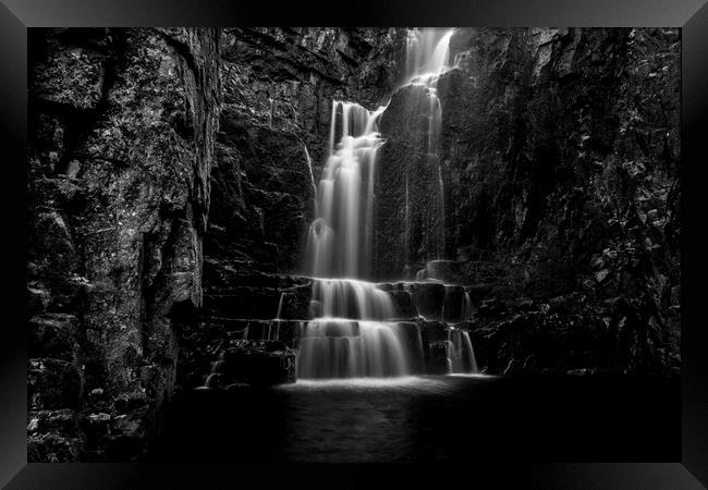 Wailing Widow Waterfalls Scotland Framed Print by Derek Beattie
