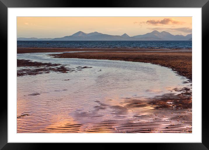 Isle of Skye From Applecross Framed Mounted Print by Derek Beattie