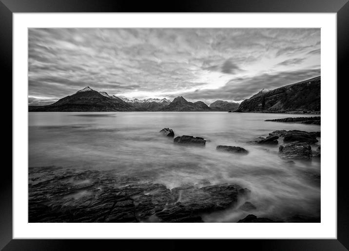 The Cuillin from Elgol Isle of Skye Framed Mounted Print by Derek Beattie