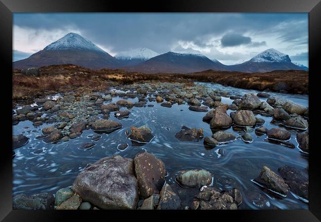 Glamaig and the Red Cuillin Isle of Skye Framed Print by Derek Beattie