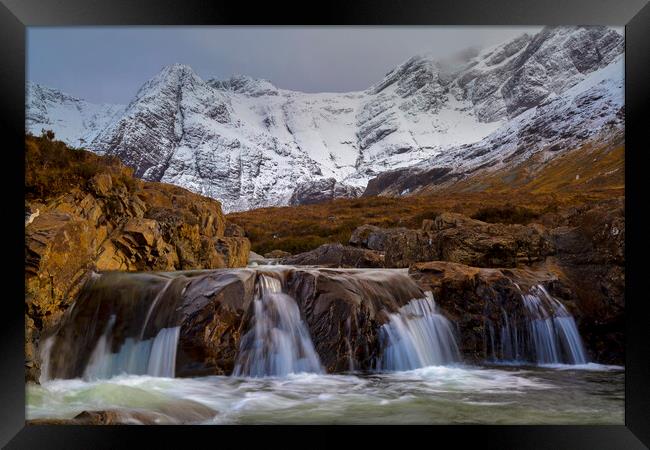 The Fairy Pools  Isle of Skye Framed Print by Derek Beattie