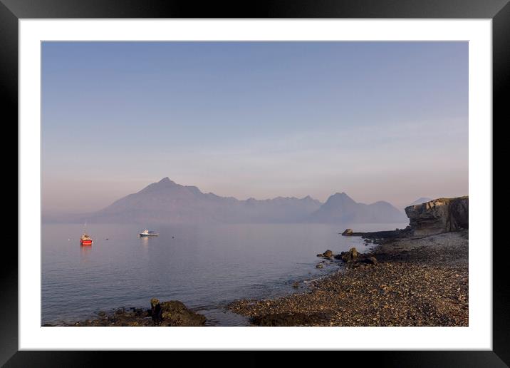 Cuillins from Elgol Isle of Skye Framed Mounted Print by Derek Beattie