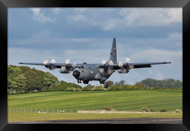 Lockheed C130 H Hercules Framed Print by Derek Beattie